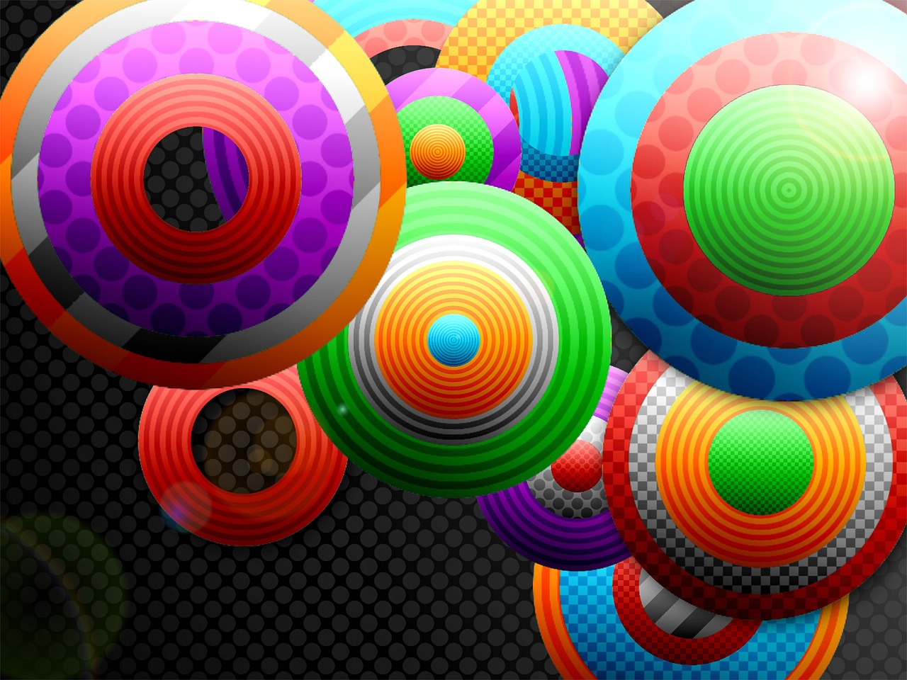 color circles abstract free photo