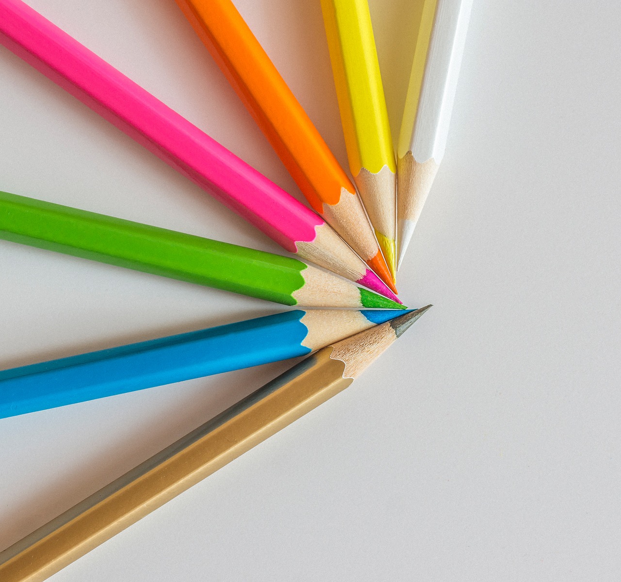 color colour pencils pens free photo