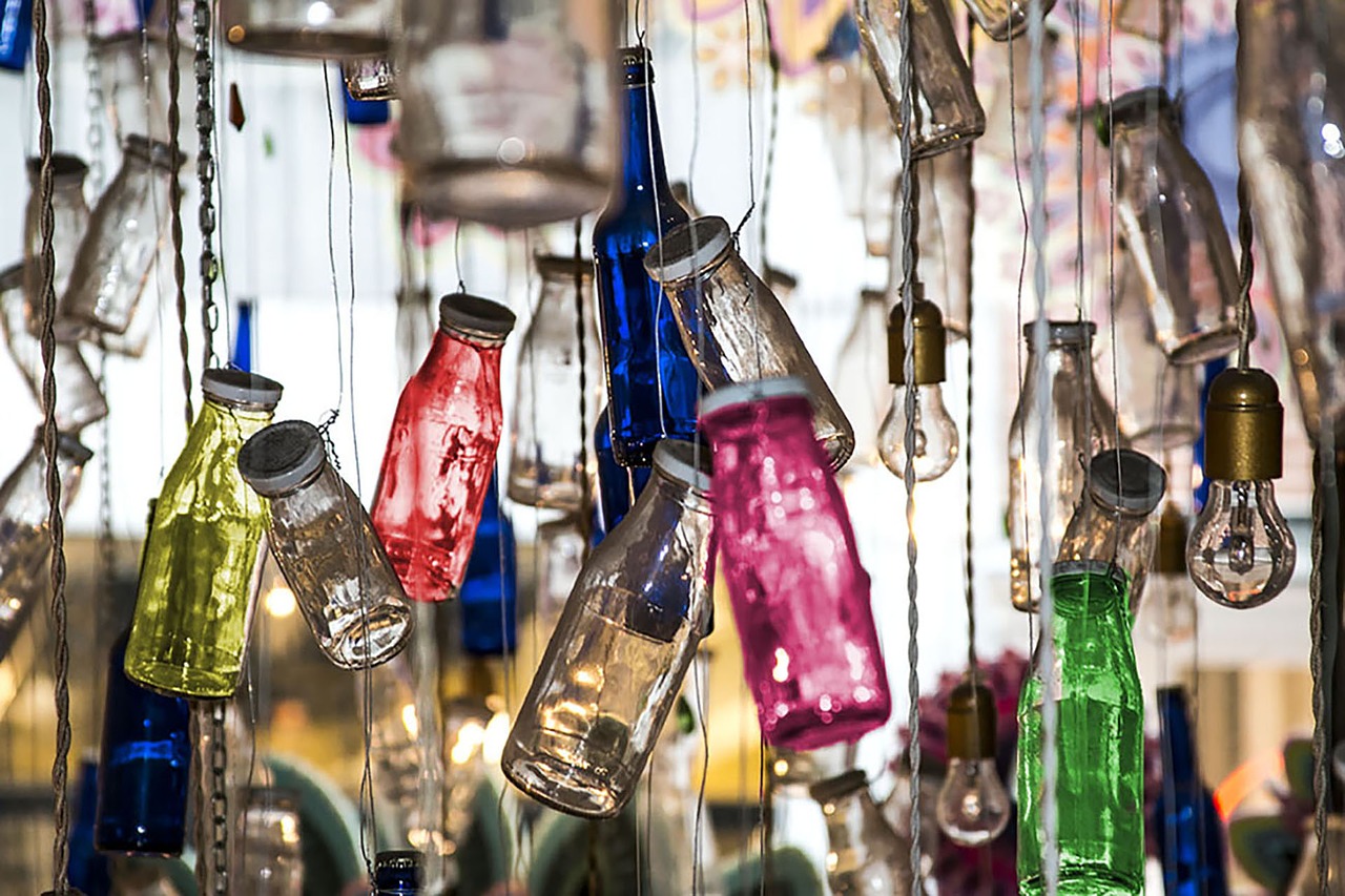 color bottles glass free photo