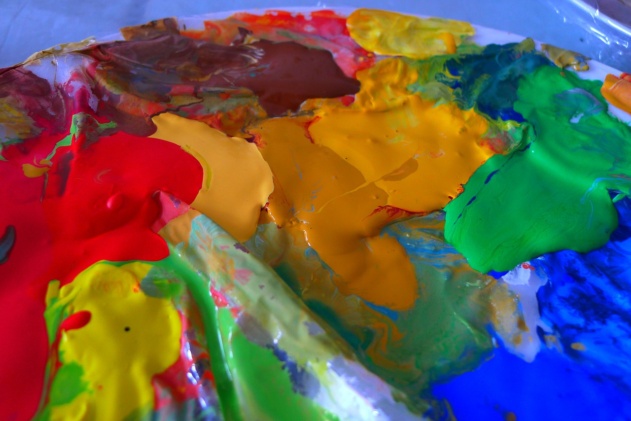 color paint colorful free photo