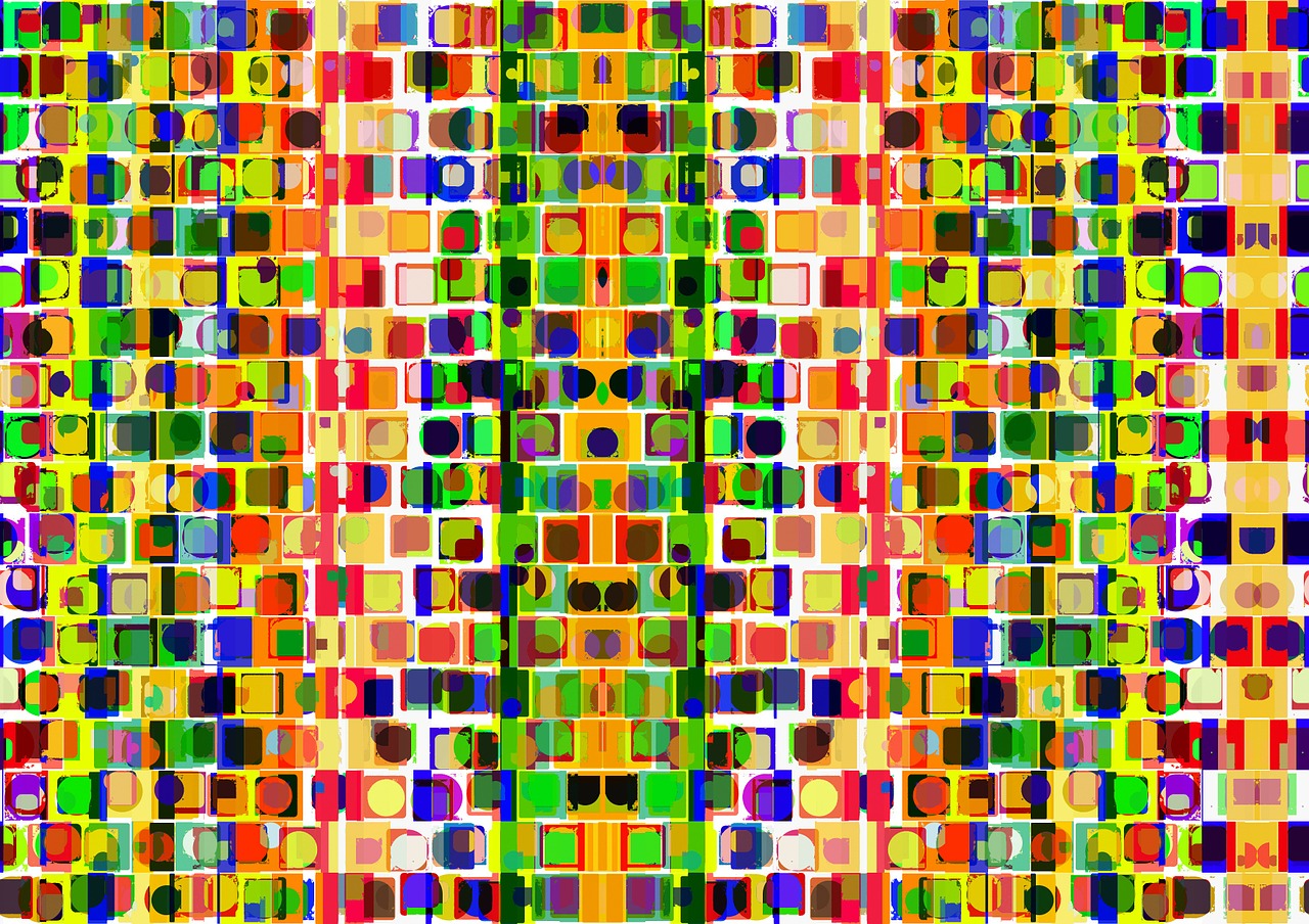 color square arrangement free photo
