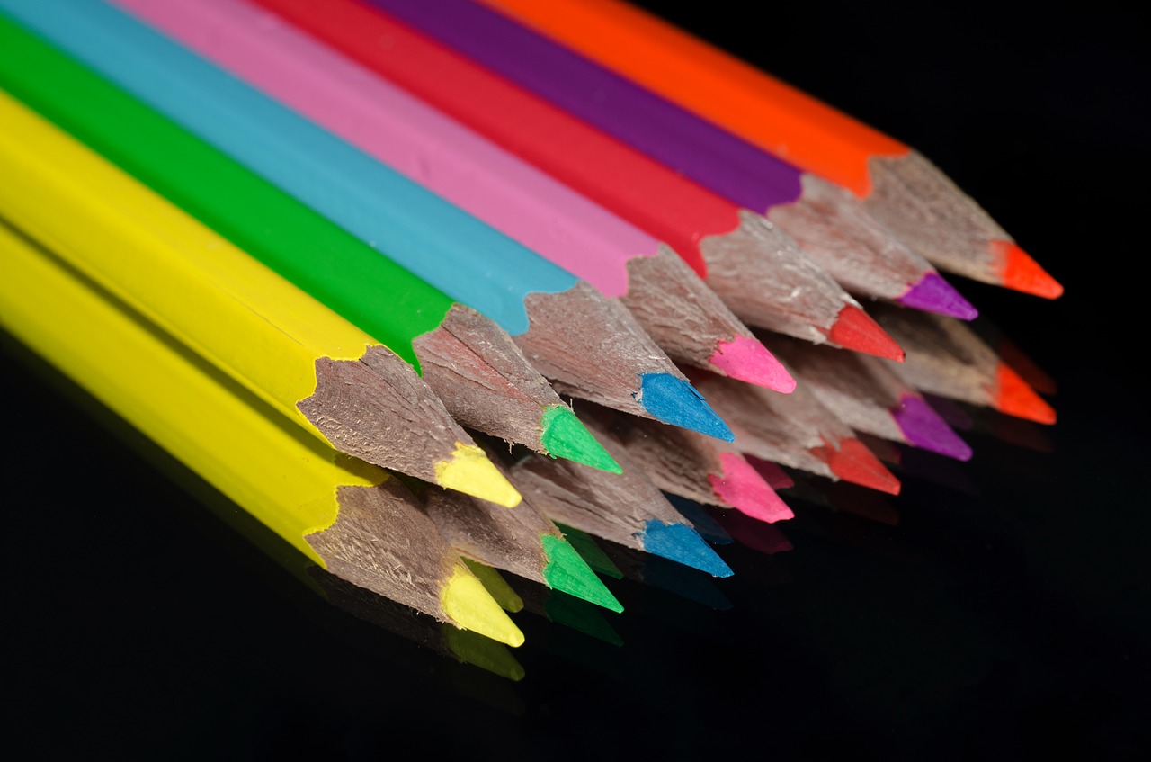 color pencils colored pencils free photo
