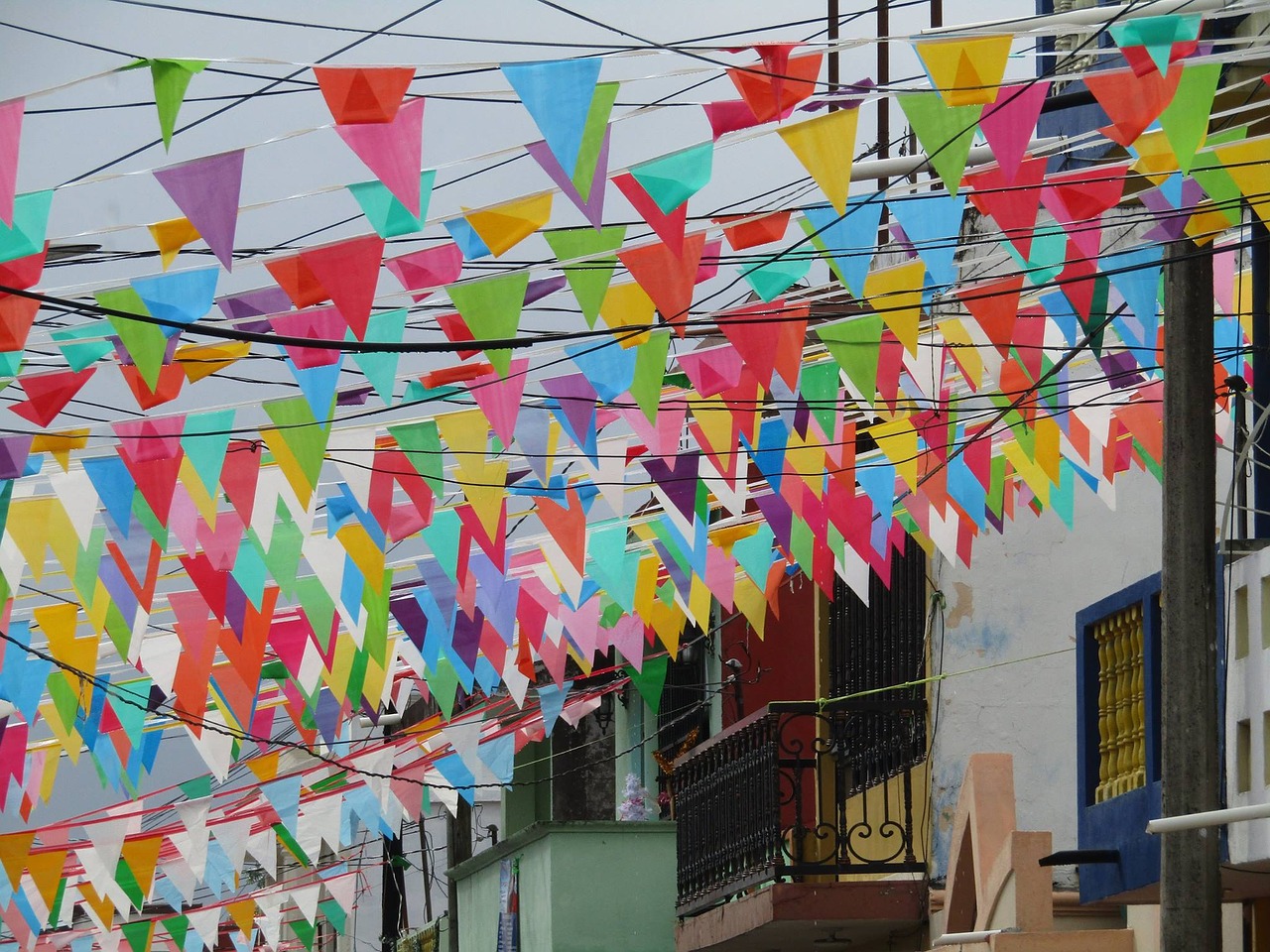 color streets of mexico street free photo