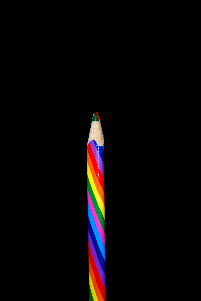 color  pen  rainbow colors free photo