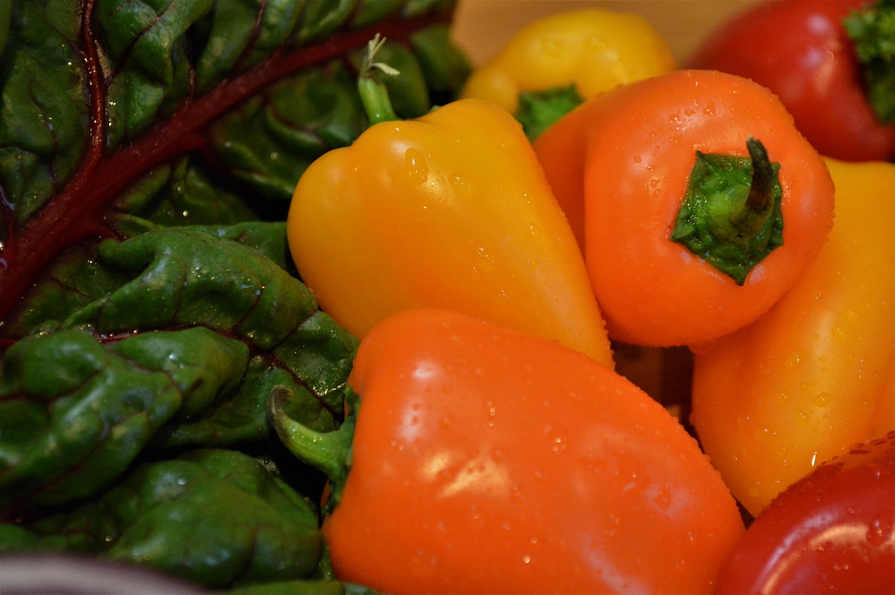 color  peppers  food free photo