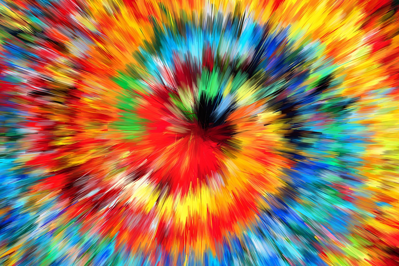 color  spiral  explosion free photo