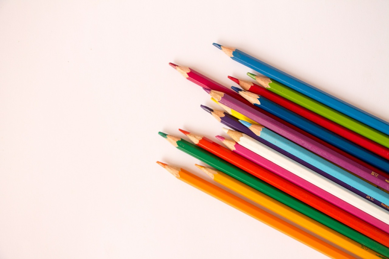 color color pencil design free photo