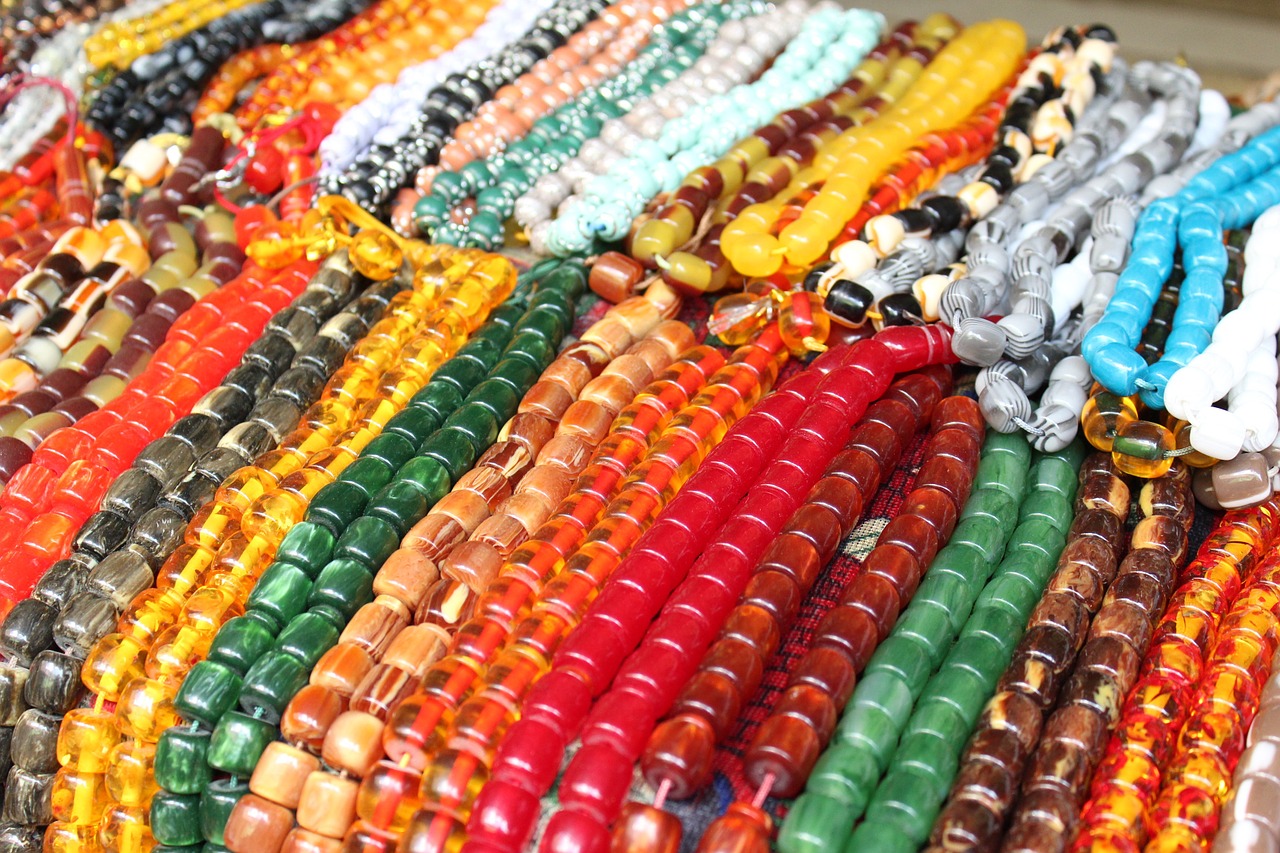 color beads colorful free photo