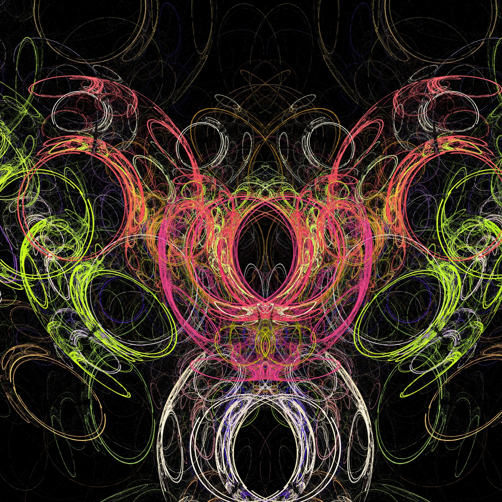 color fractal circles free photo