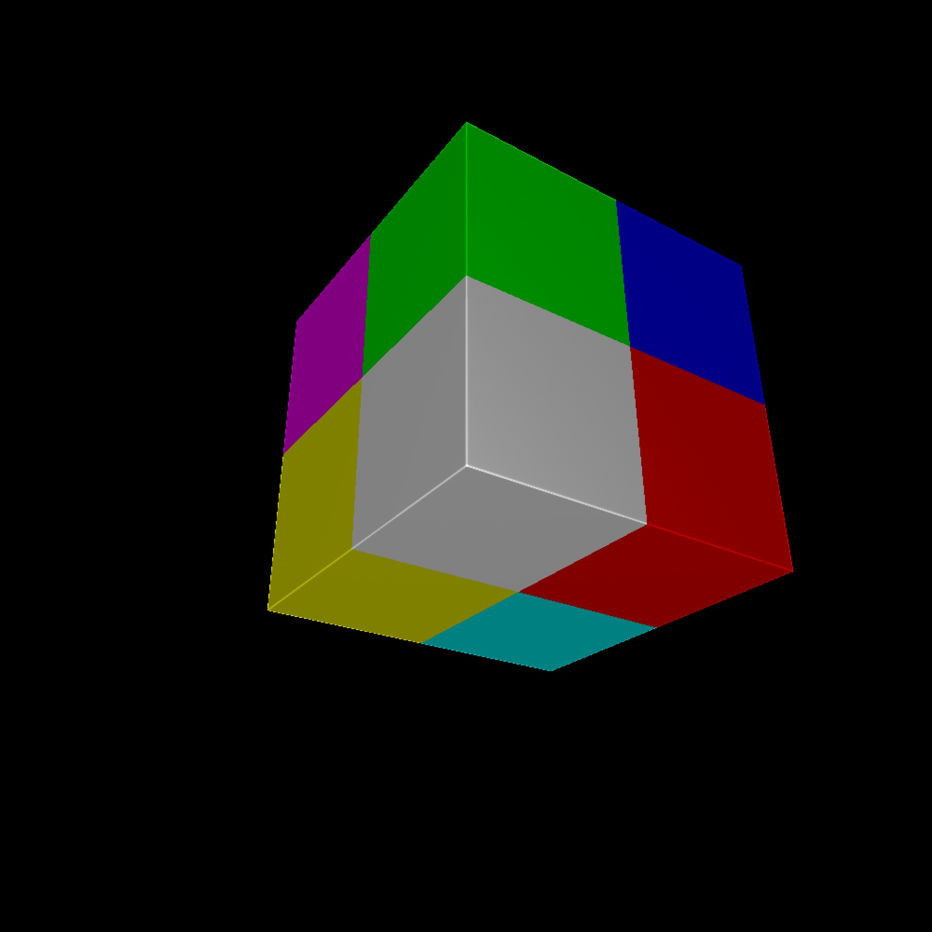 color cube isolated free photo
