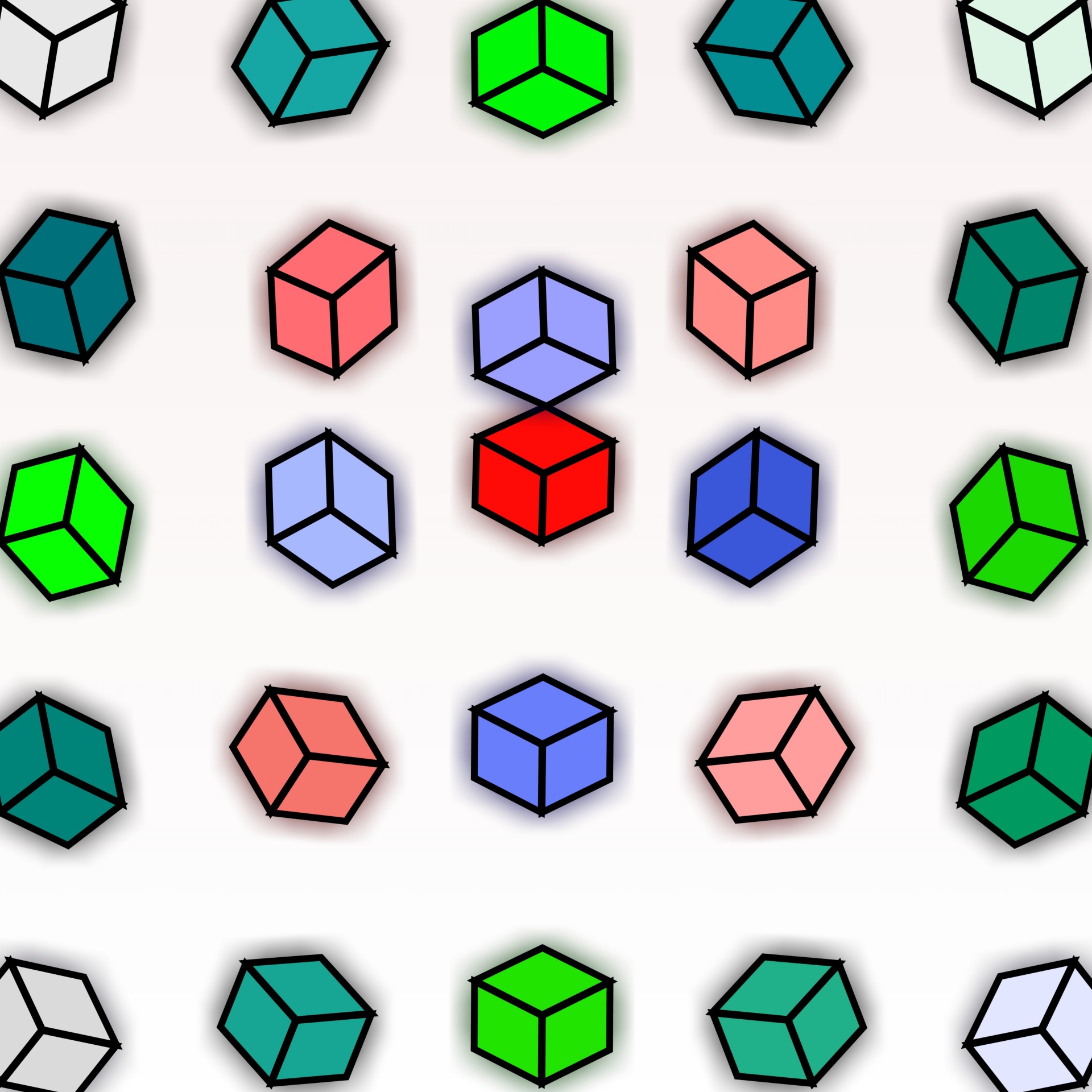 drawing color cubes free photo