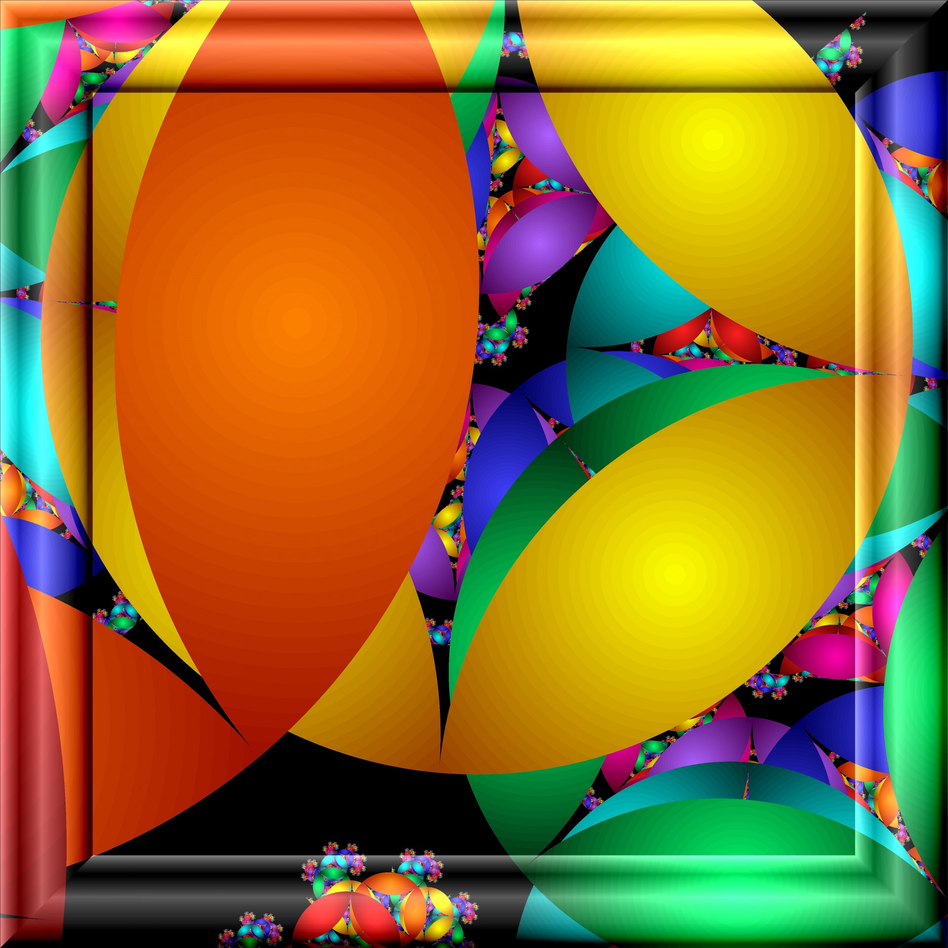 color fractals 3d free photo