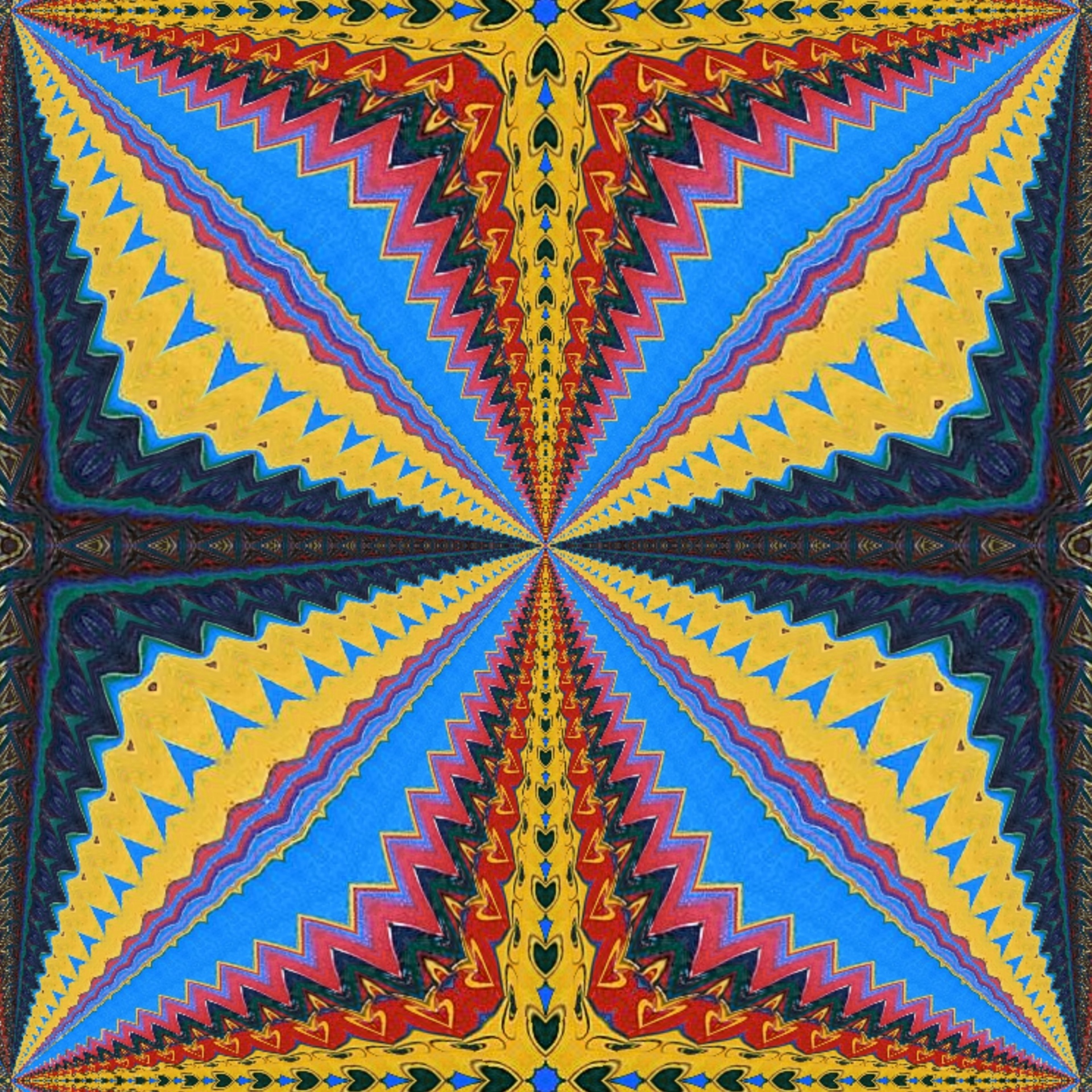 kaleidoscope pattern vibrant free photo