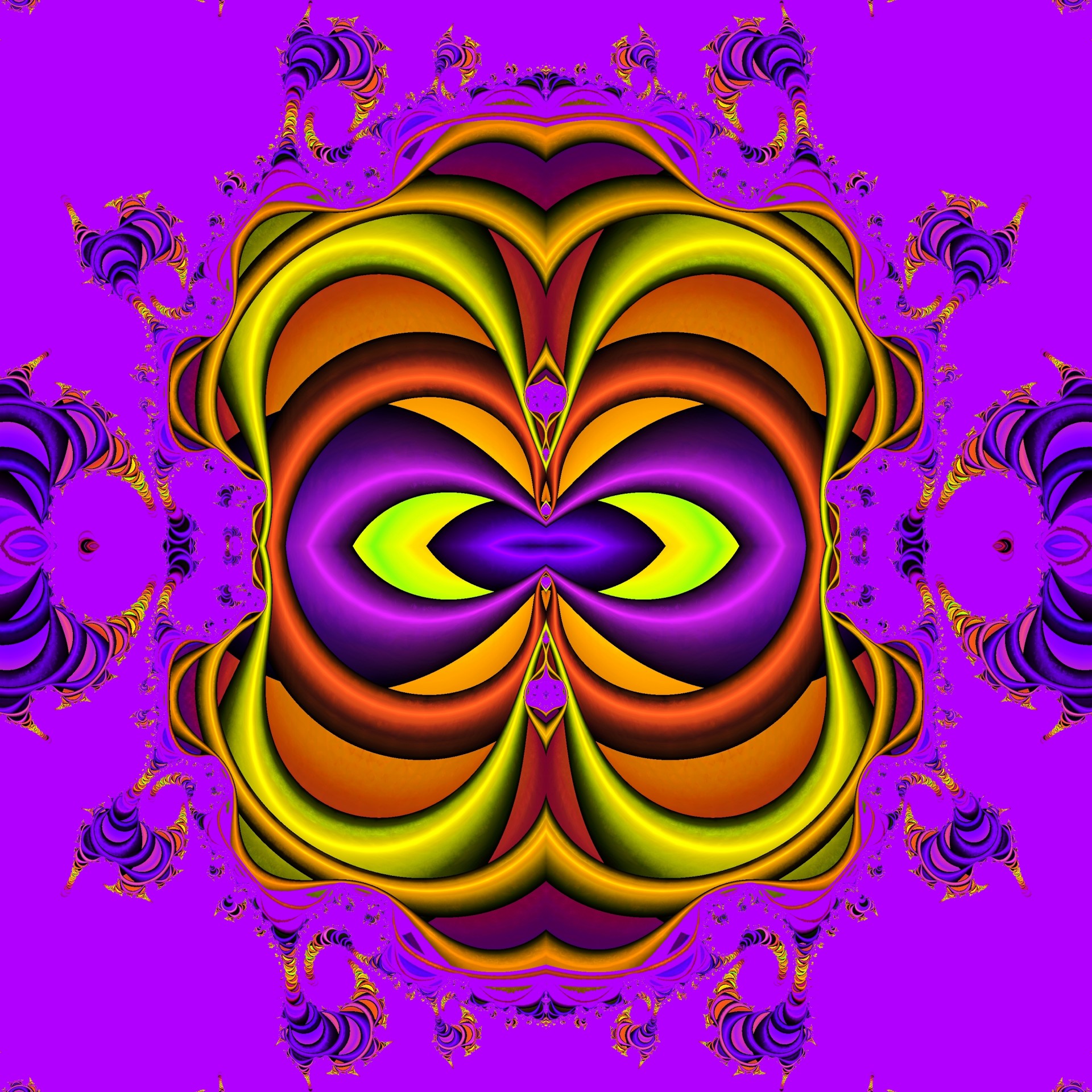 mirror fractal background free photo