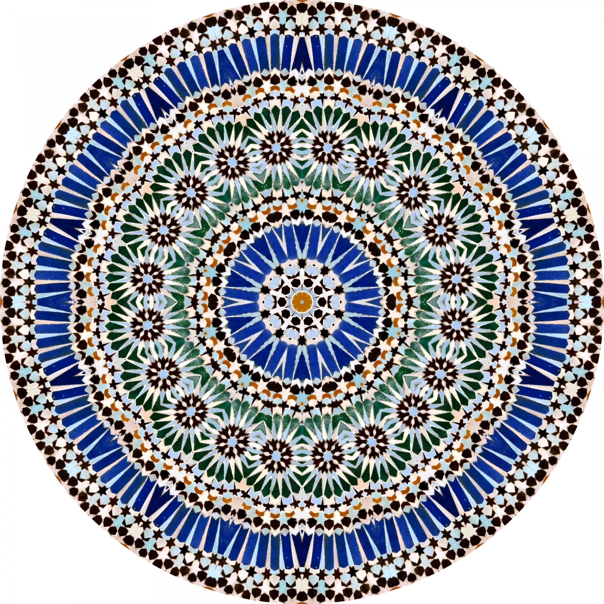 mosaic circle kaleidoscope free photo