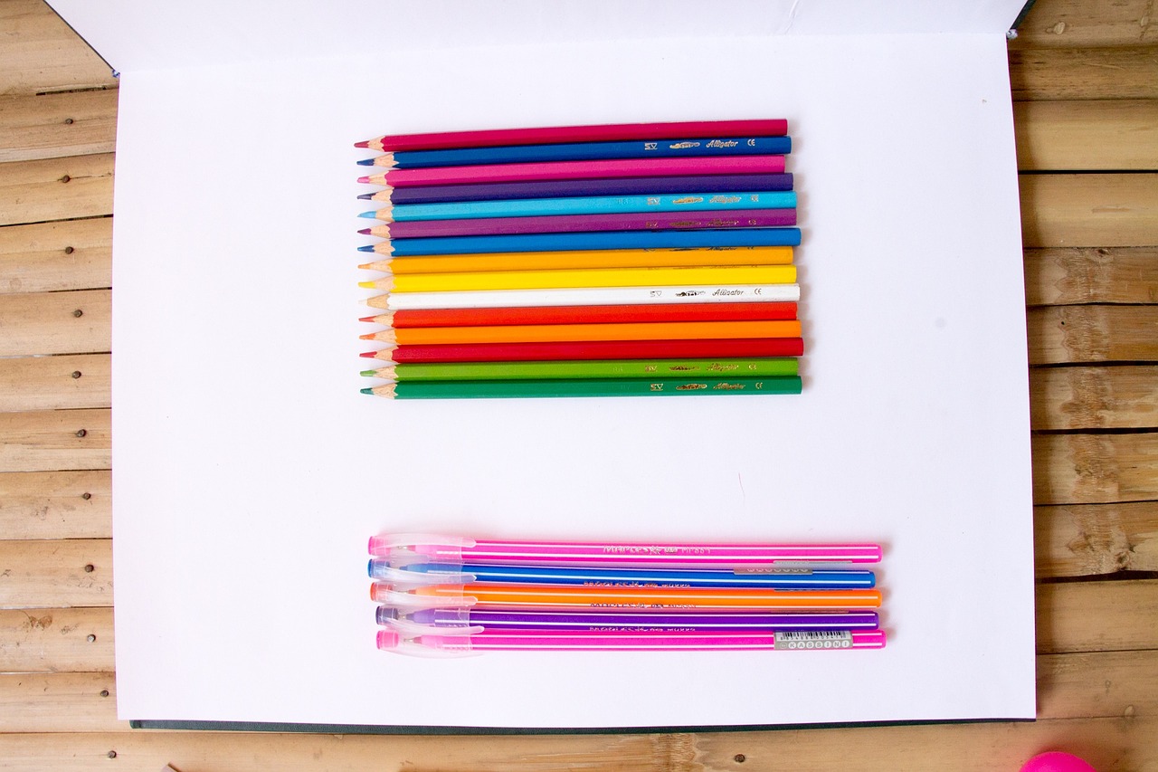 color pencil color design free photo