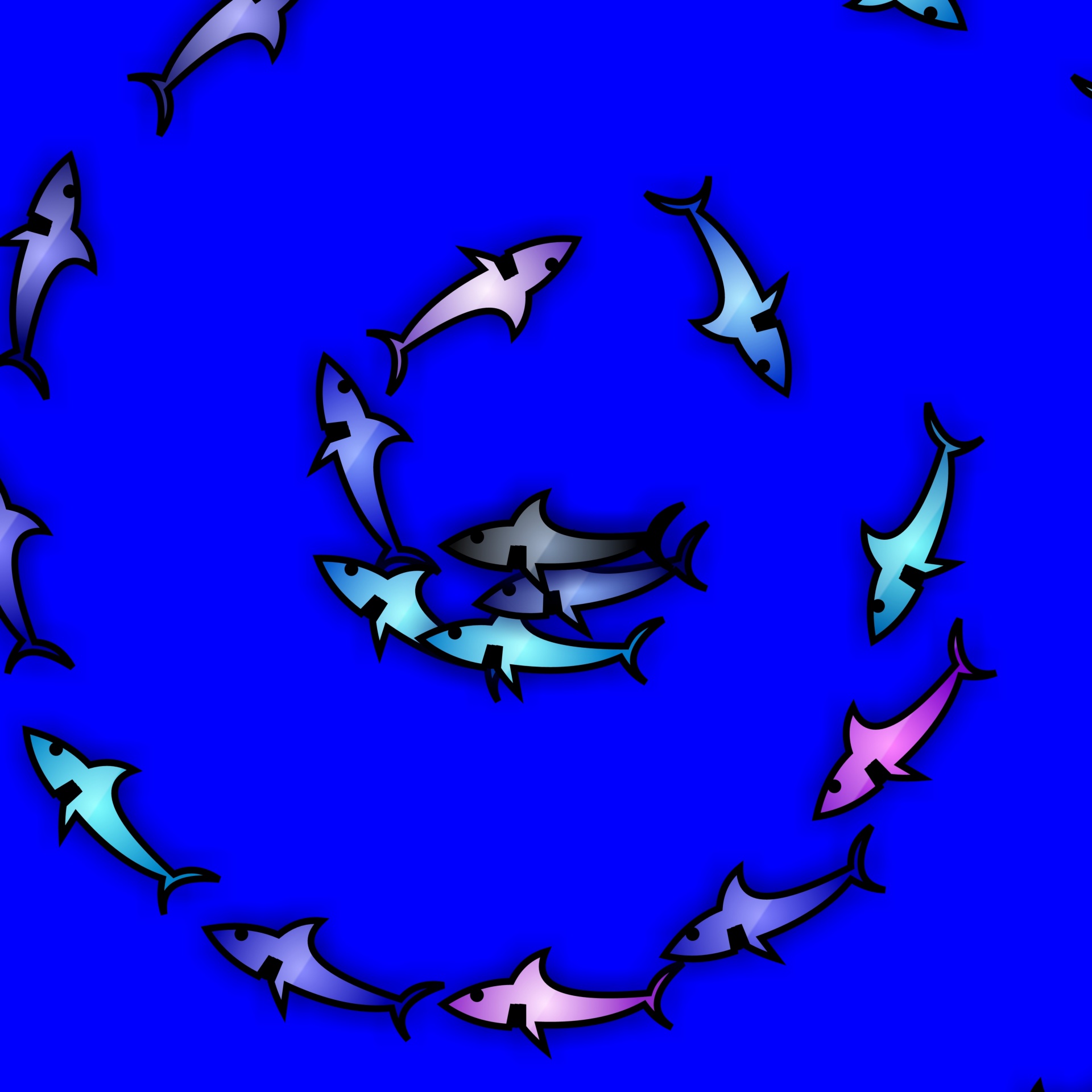 Edit free photo of Drawing,color,sharks,swim,circle - needpix.com