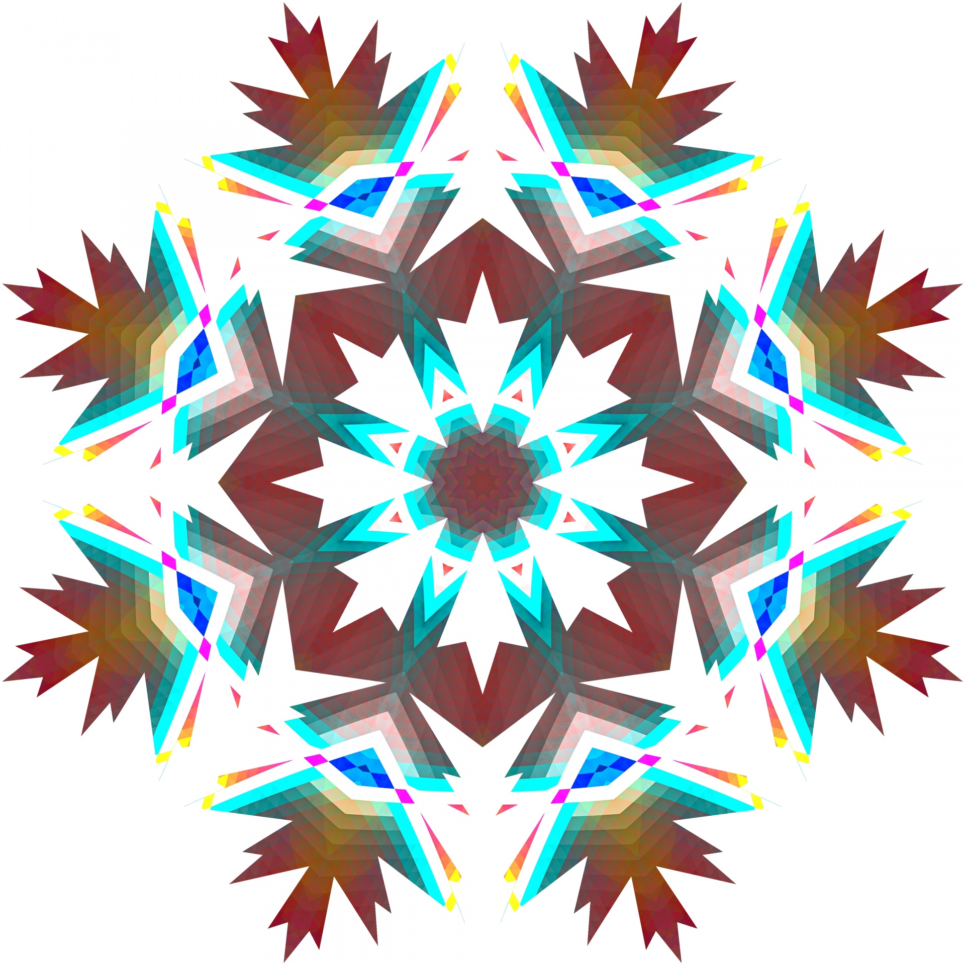 snowflake abstract art free photo