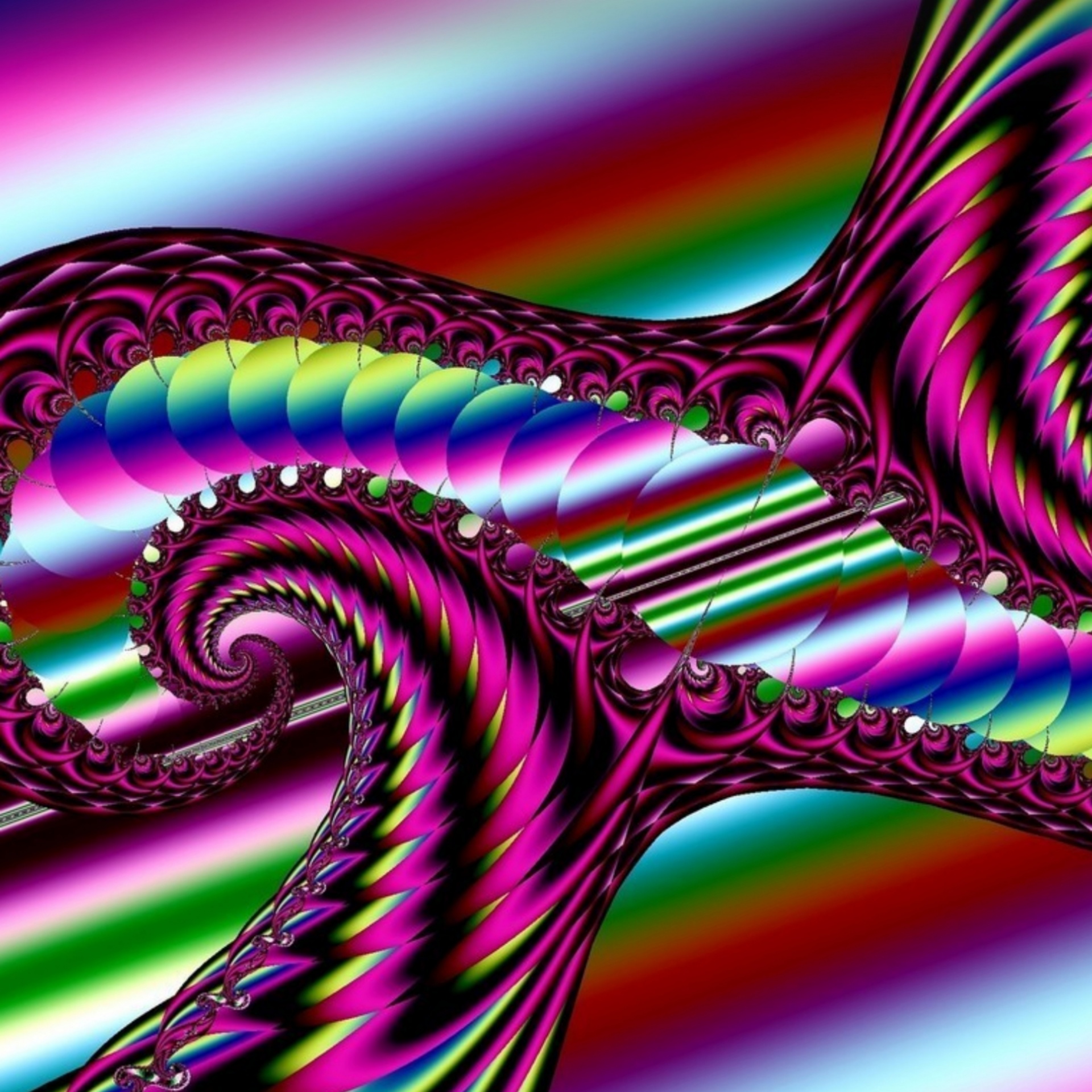 wallpaper fractal color free photo
