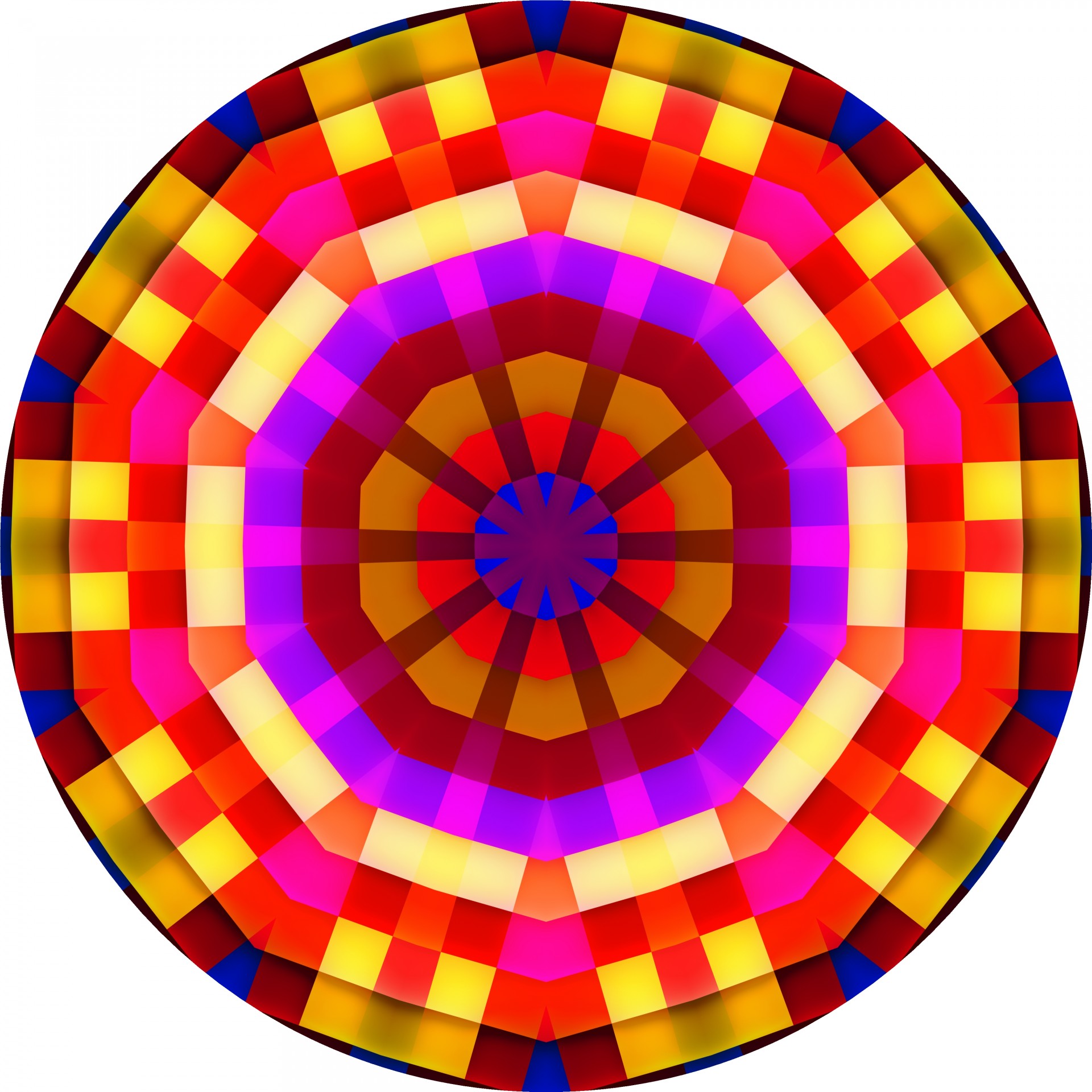 color tiles kaleidoscopic free photo