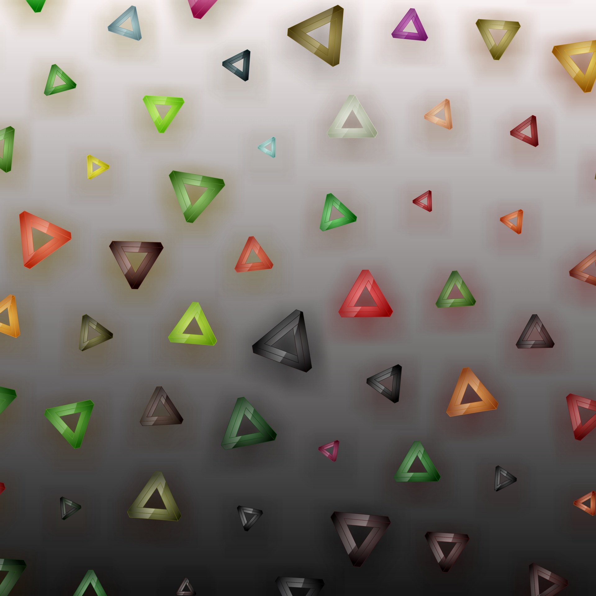 color 3d triangles free photo