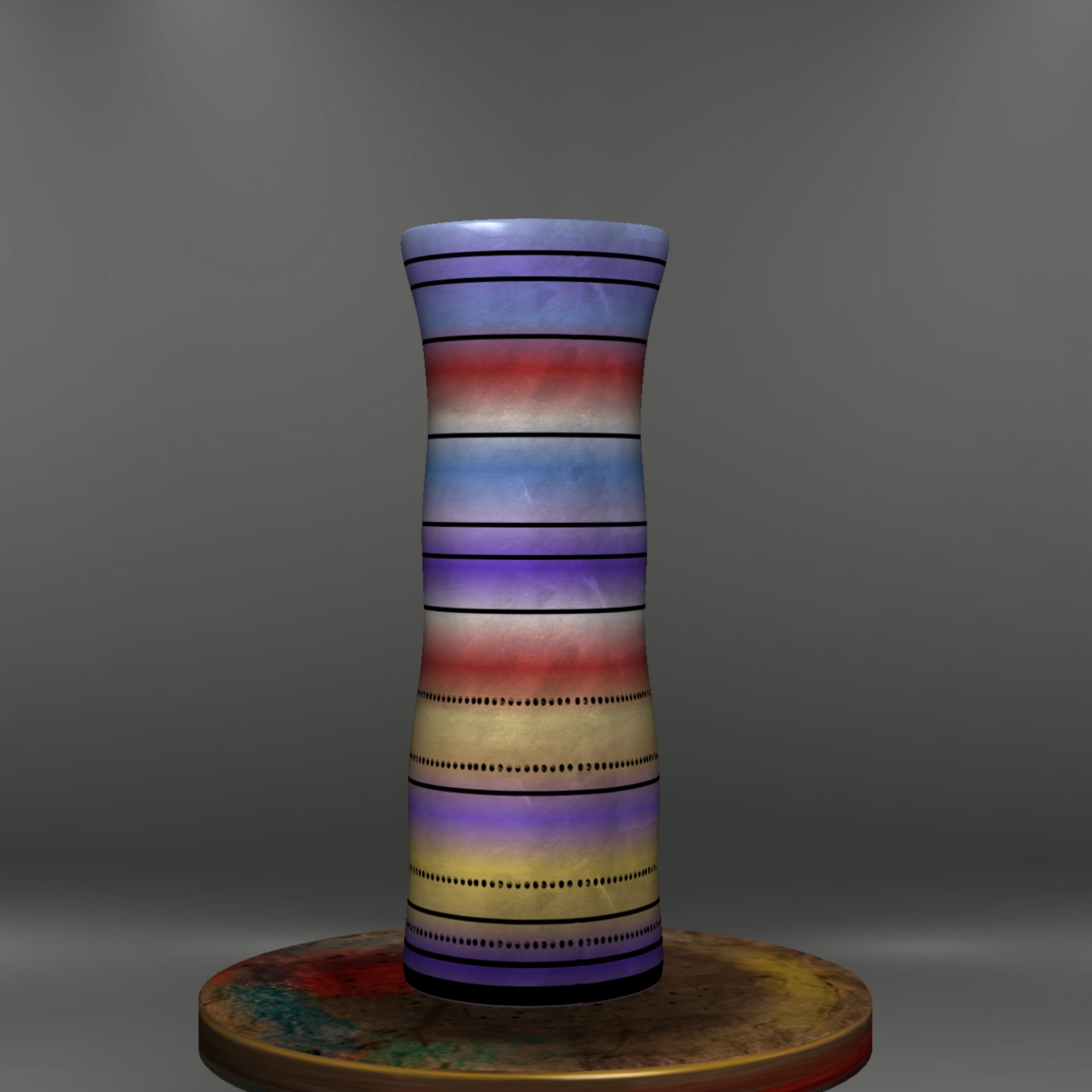 color vase pottery free photo