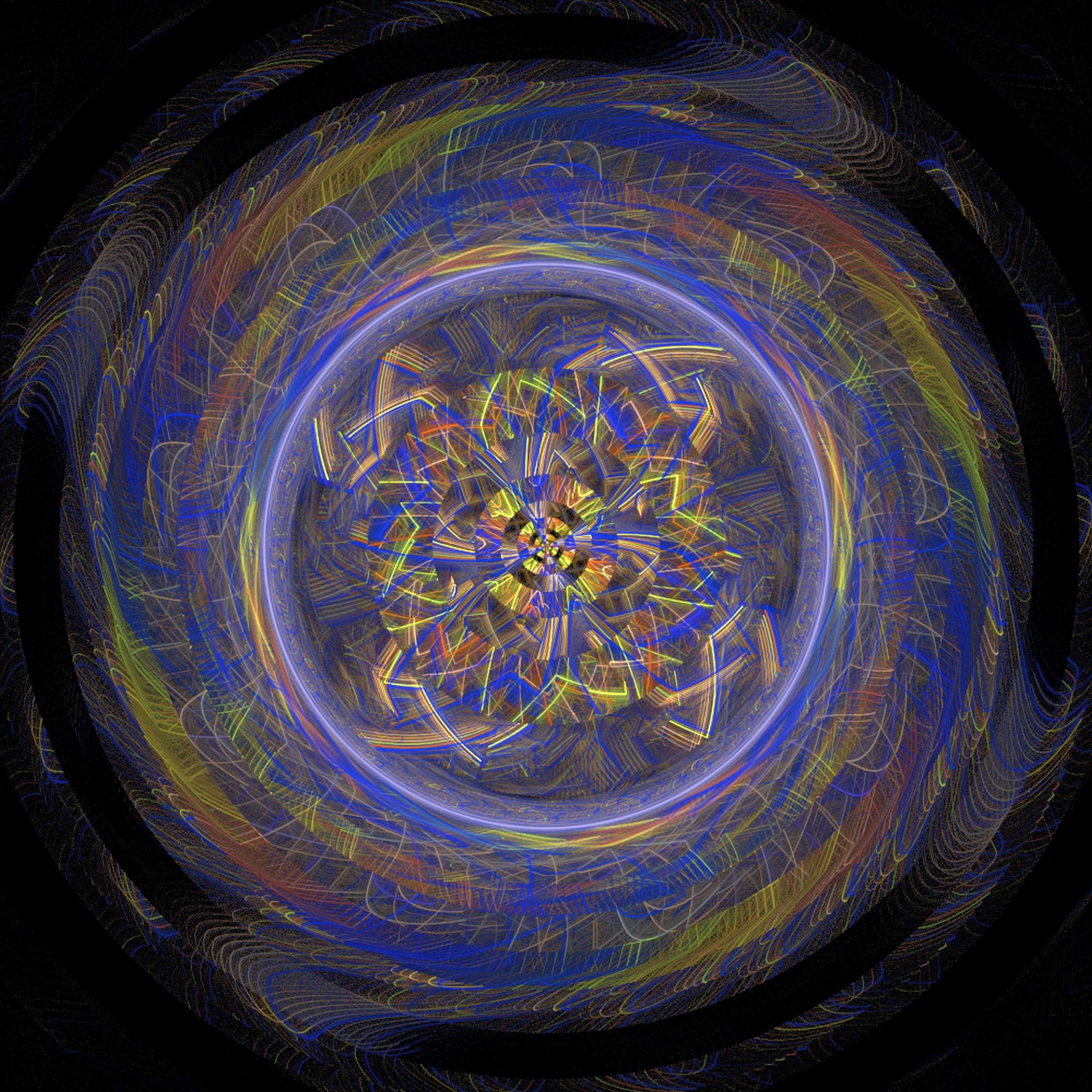 wheel fractal pattern free photo