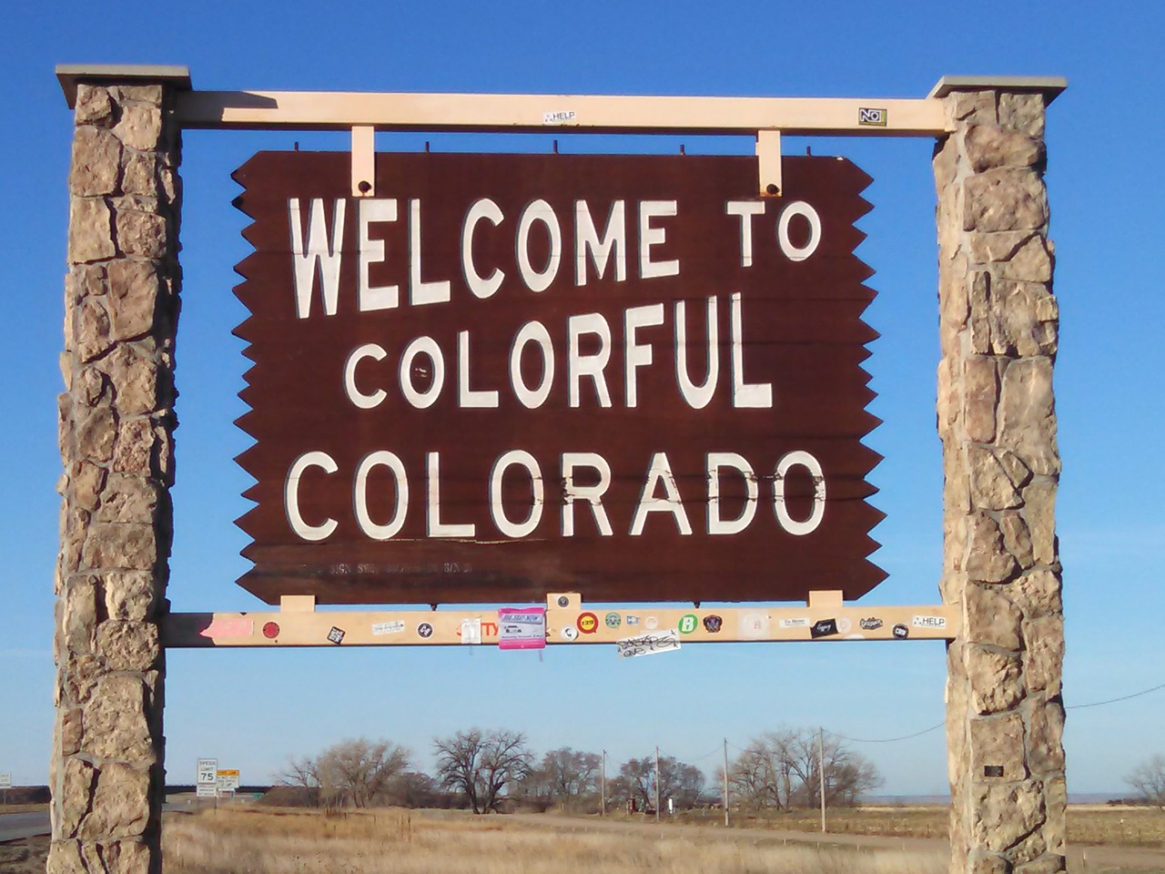 colorado sign welcome free photo