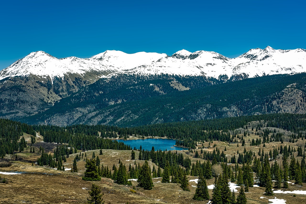 colorado lake molas mountains free photo