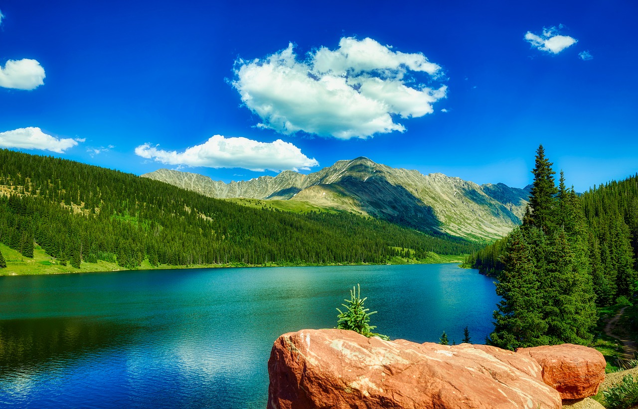 colorado  lake  reflections free photo