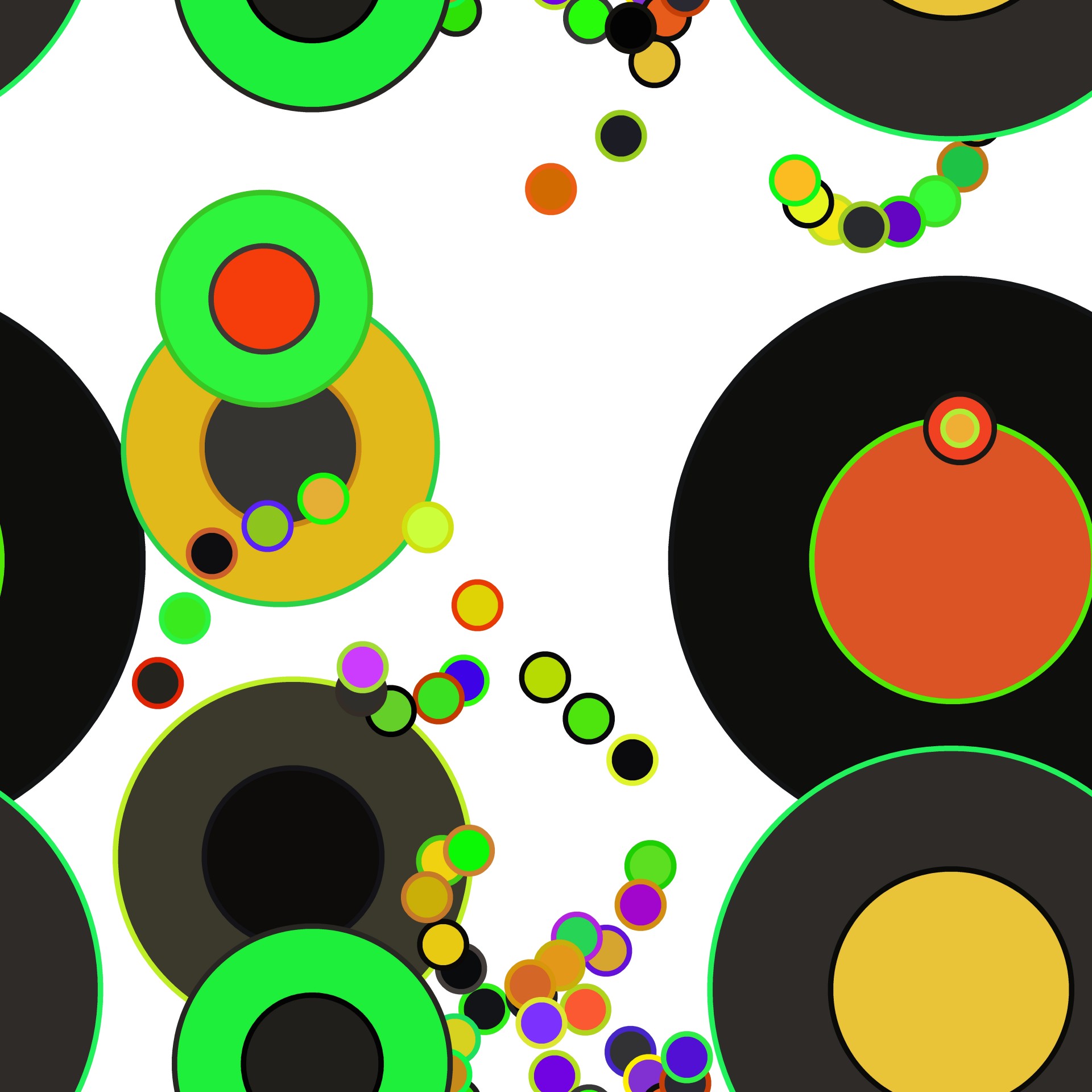 colored circles background free photo