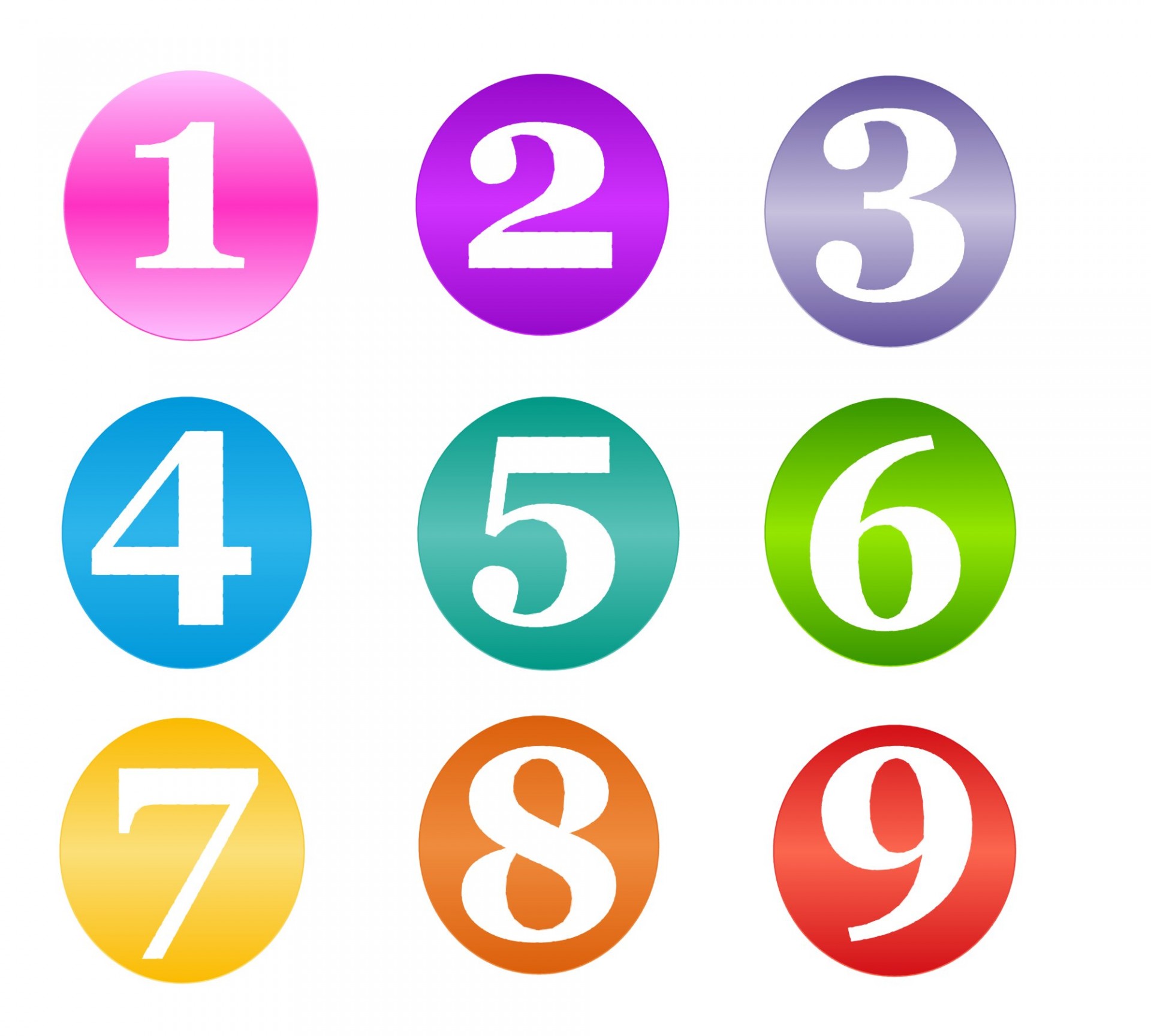 colored numberpad numbers free photo