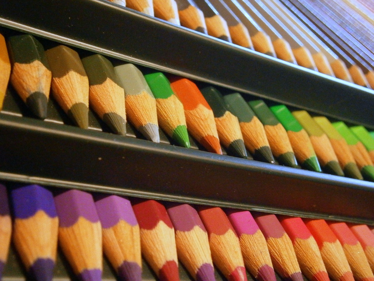 colored pencil colorful many free photo