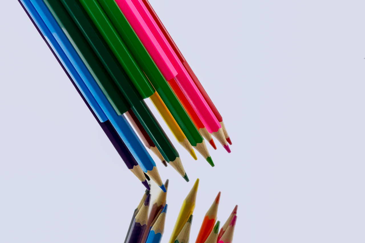 colored pencil multi coloured paint free photo
