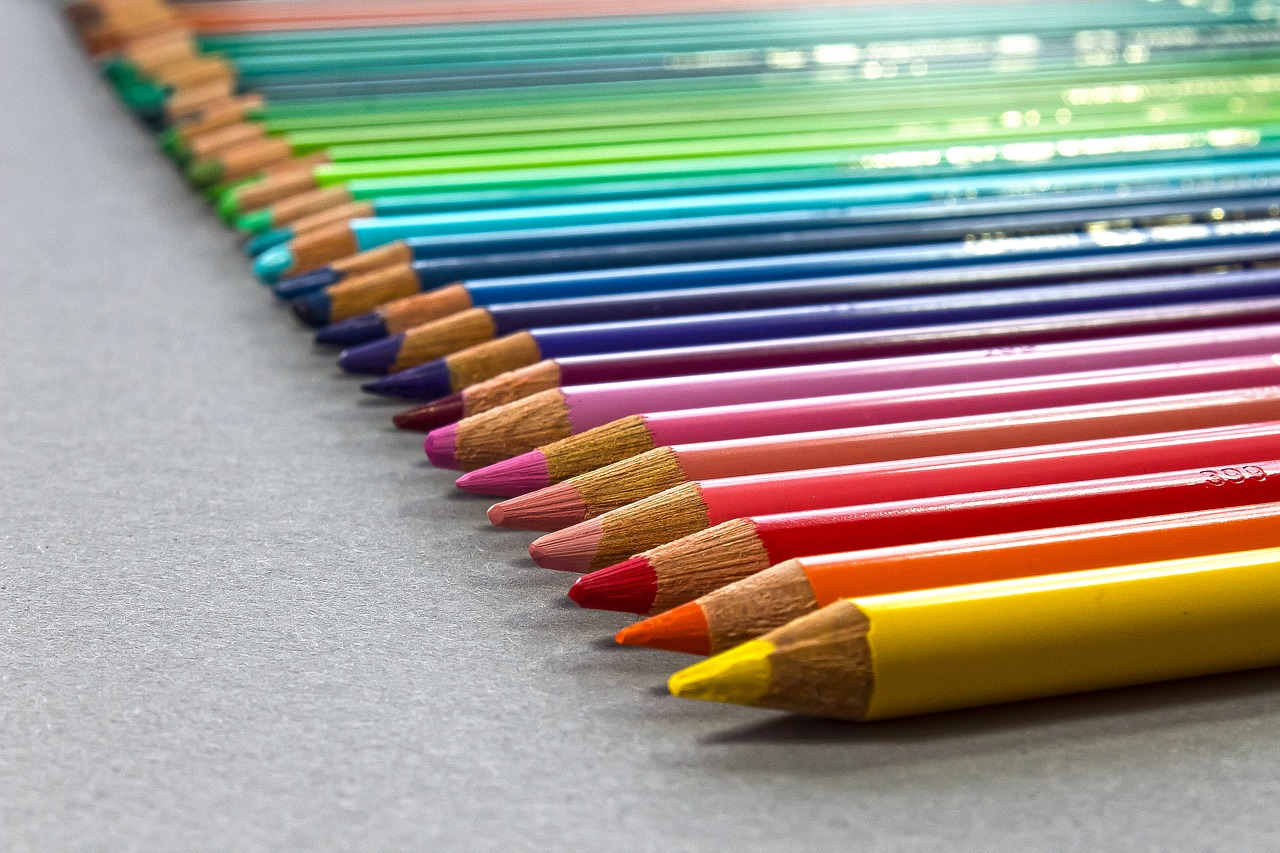 colored pencil  writing or drawing device  colorful free photo