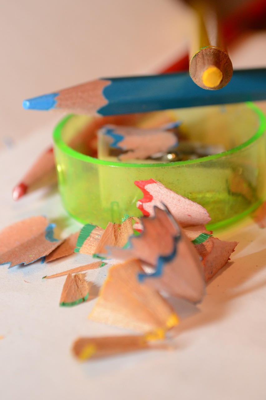 colored pencil school sharpens free photo