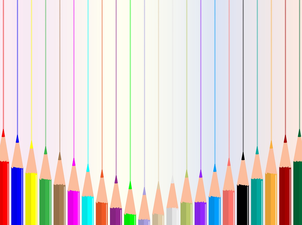 colored pencil background  pencil lines  rainbow free photo