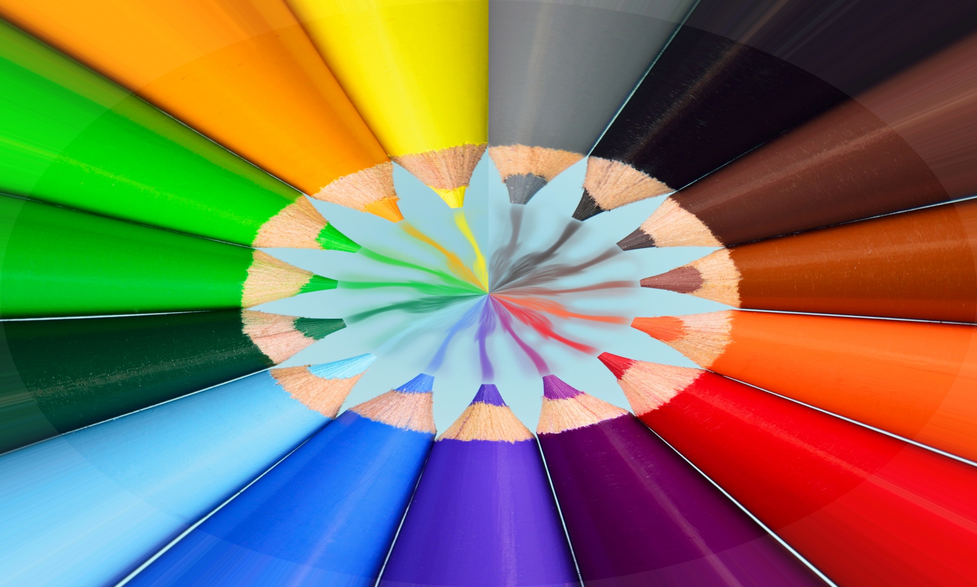 pencils crayons coloring free photo