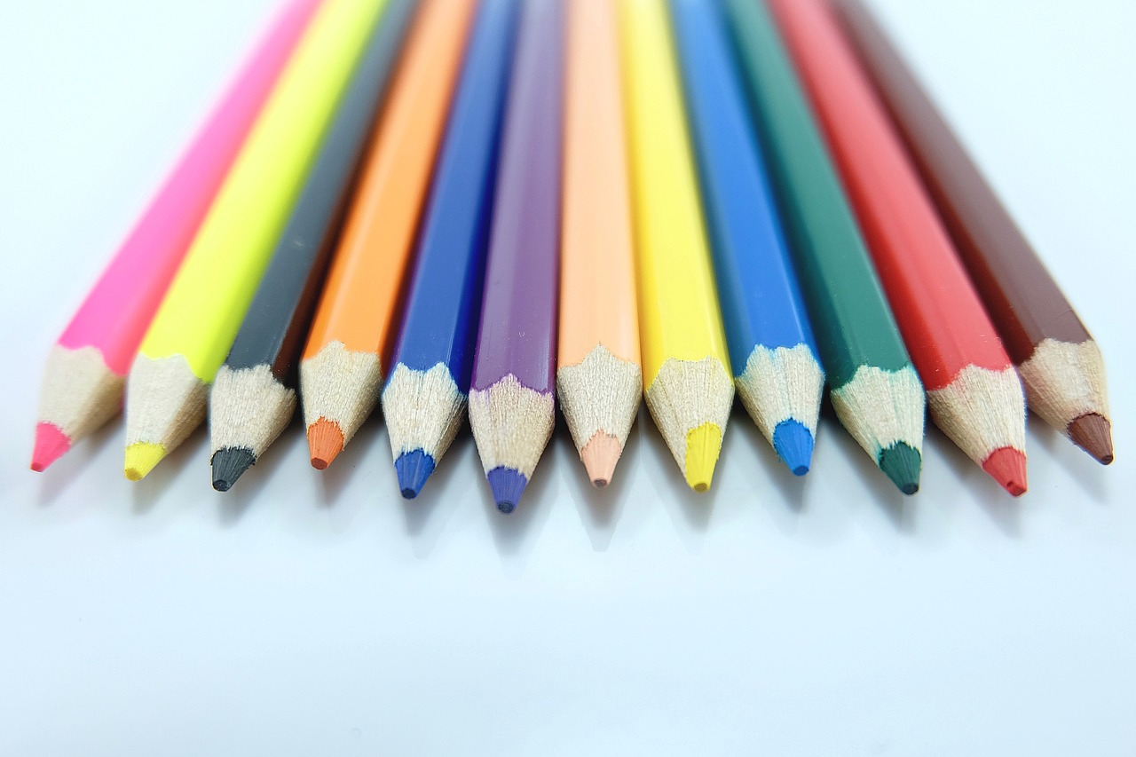colored pencils colorful pencil free photo