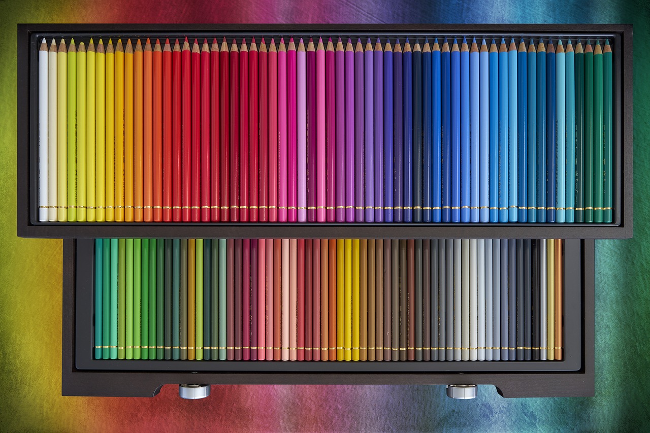 colored pencils color draw free photo