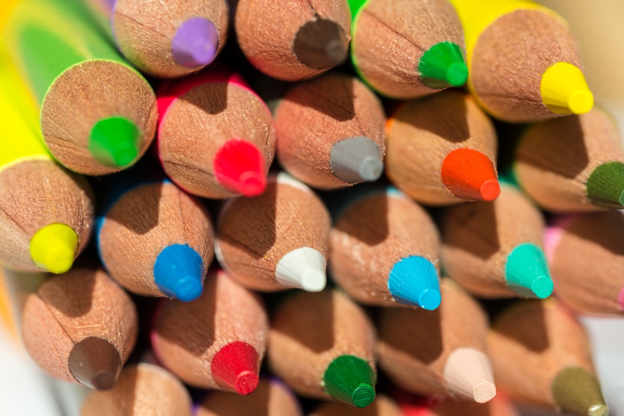 colored pencils  diversity  tolerance free photo