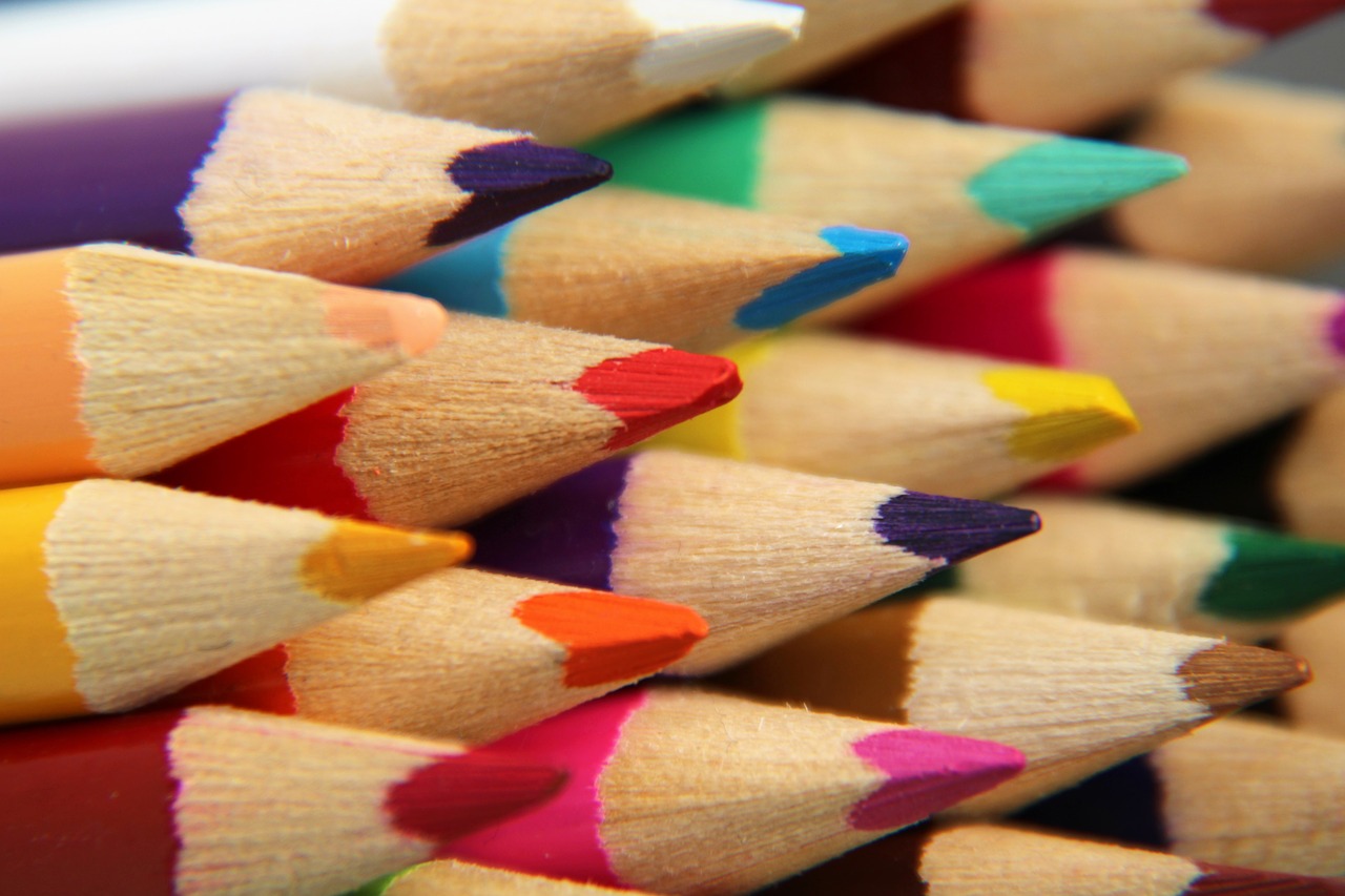 colored pencils  pens  colorful free photo
