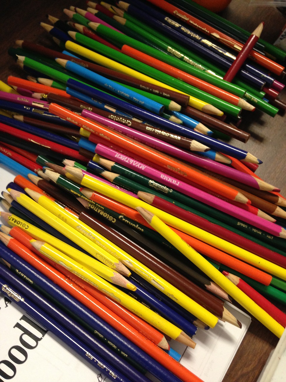colored pencils art supplies colorful free photo