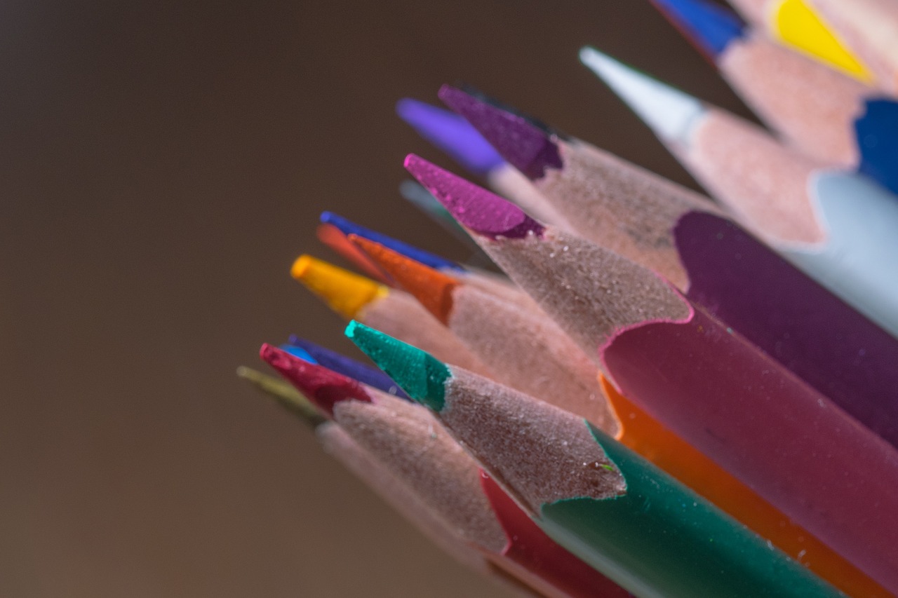 colored pencils wooden pegs pens free photo