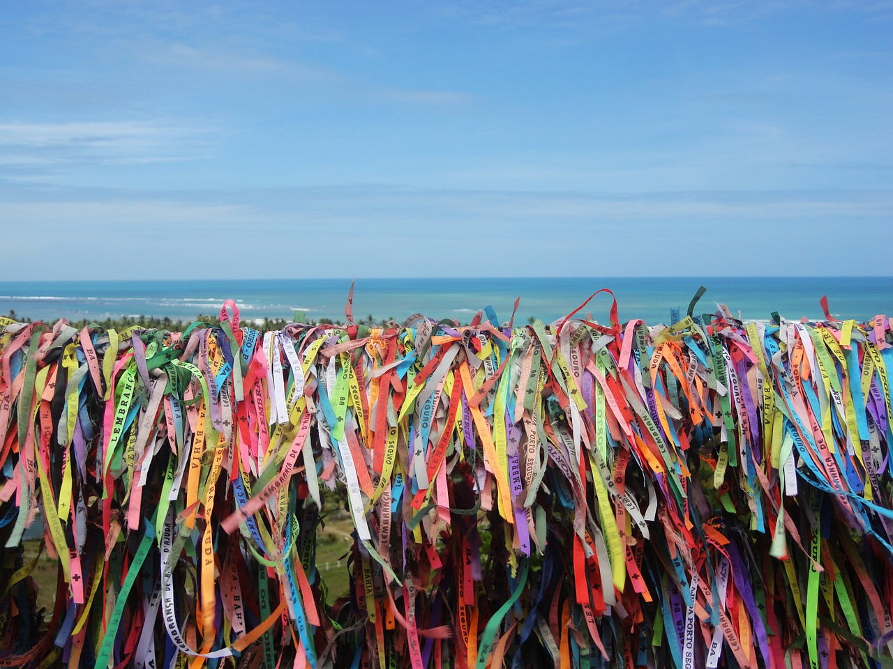 colored ribbons tourism brazil free photo