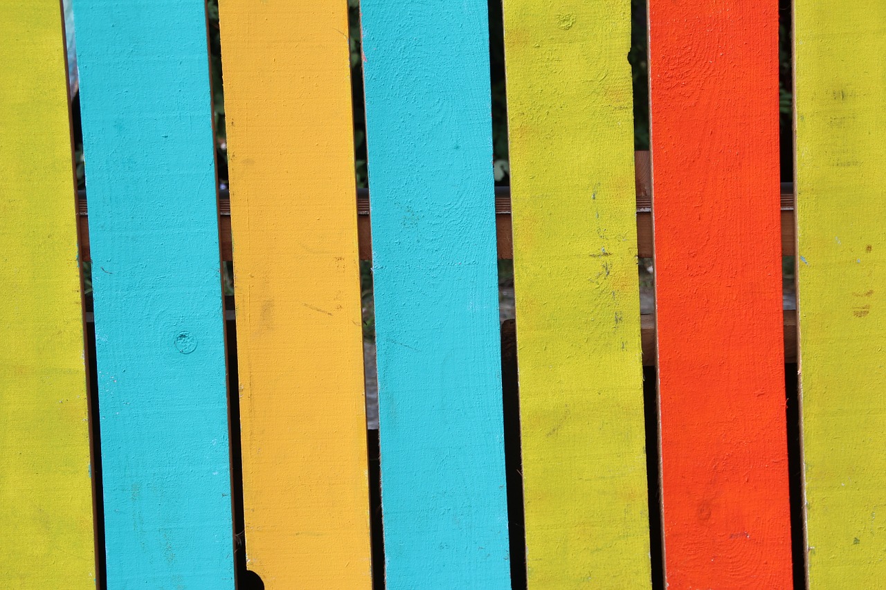 colorful color fence free photo