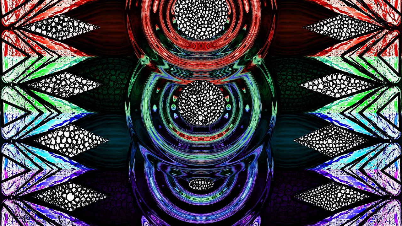 colorful circles background free photo