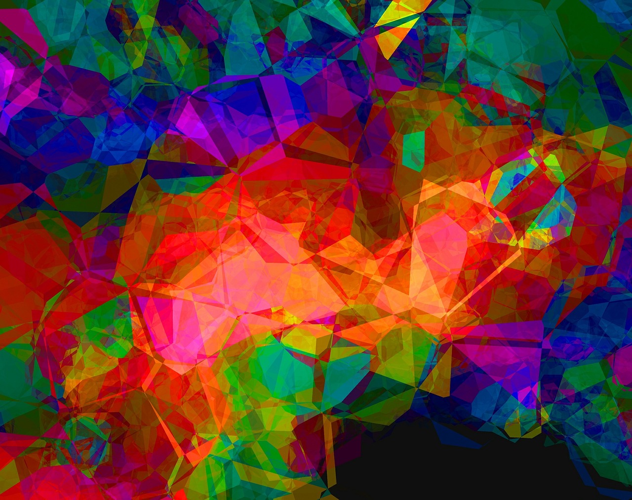 colorful abstract polygon free photo