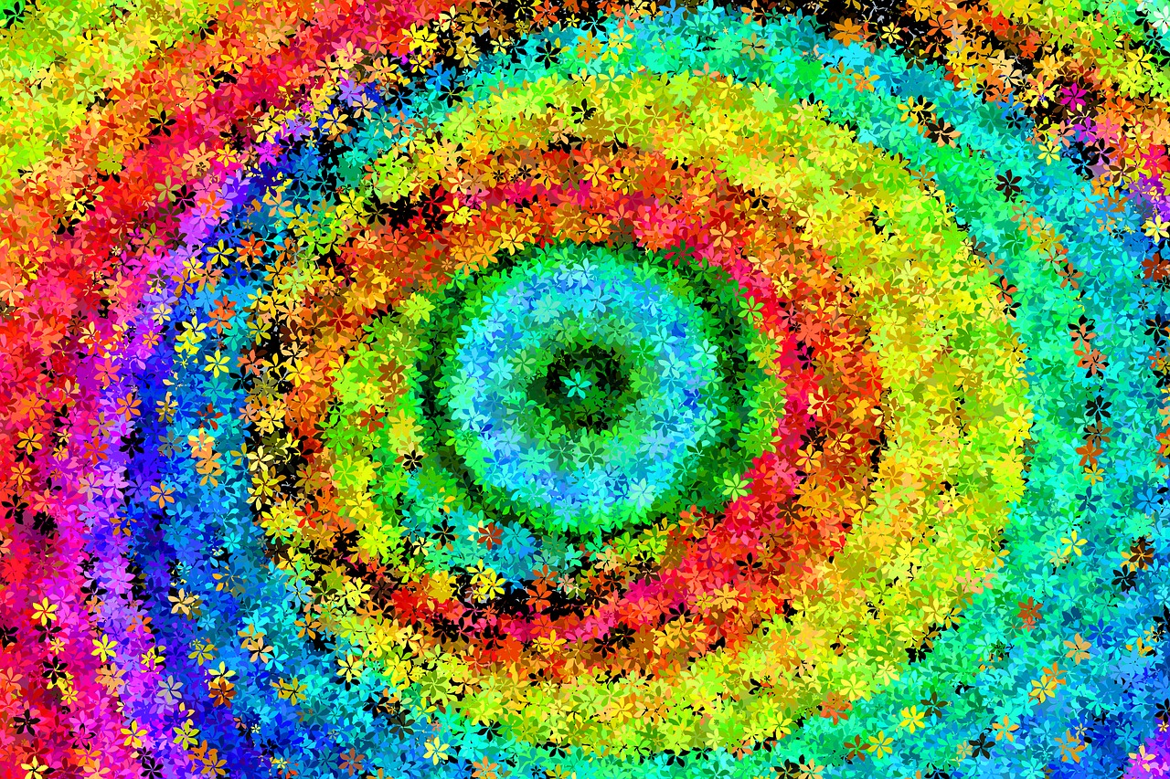 colorful color spiral free photo