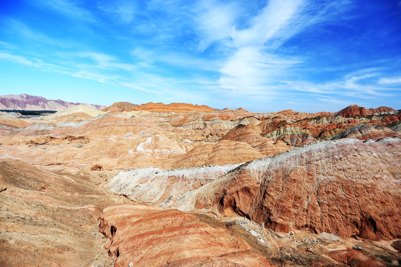 colorful zhangye views free photo